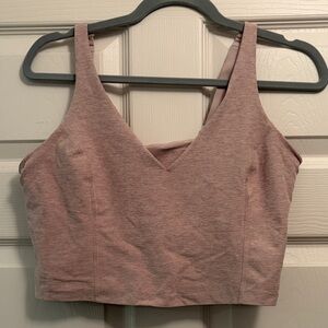 Beyond Yoga Mauve Pink V-Neck Crop Tank